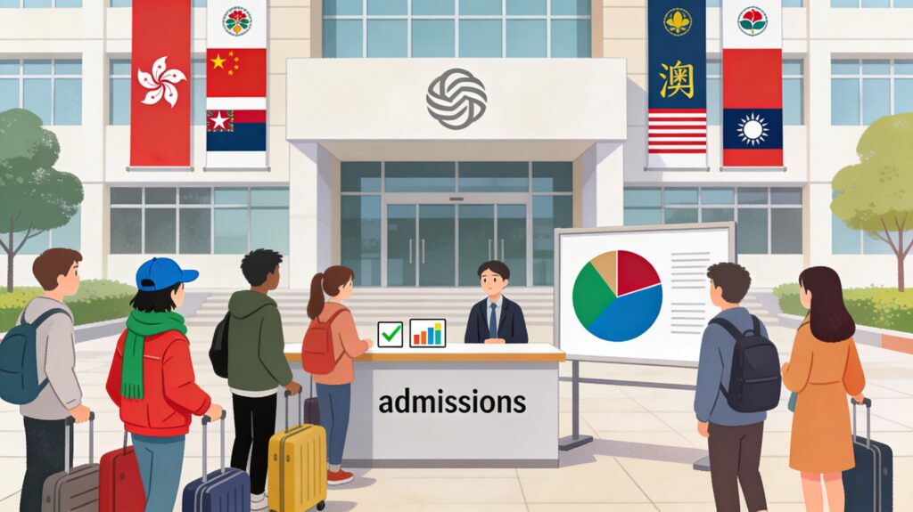 珠海學院本地生不達標  6間自資院校陸澳台生比例趨近或觸及上限