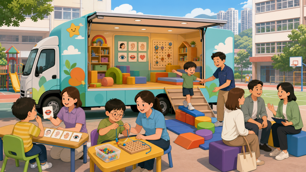 SEN流動治療車　9成學童言語明顯進步