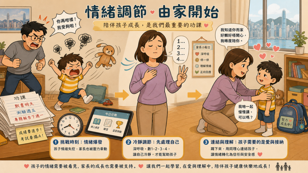 逾半家長撐不住　學會冷靜處理子女鬧脾氣